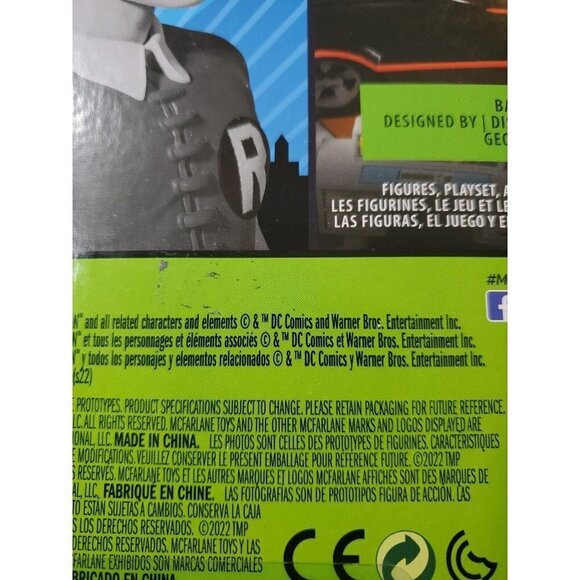 Mcfarlane Batman DC Retro 66 Classics TV Series W5 Robin Black & White 6" Figure - Picture 11 of 11